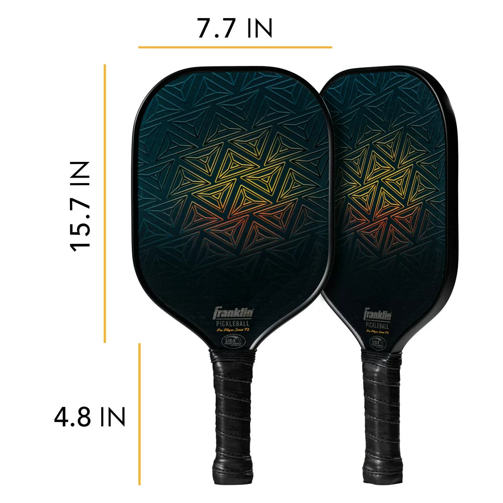 Pro Player Carbon Fiber Pickleball Paddle - USA Pickleball Approved- Black