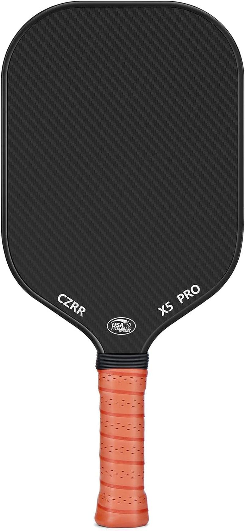 Pickleball Paddle, USA Pickleball Approved, 3K Raw Carbon Fiber Surface (CFS) High Grit & Spin