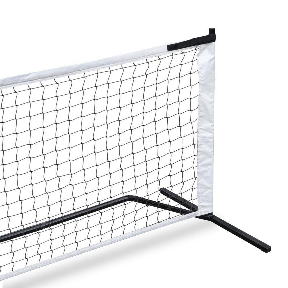 22FT Portable Pickleball Tennis Net W/Stand, Carry Bag, Steel Poles - setpickleball