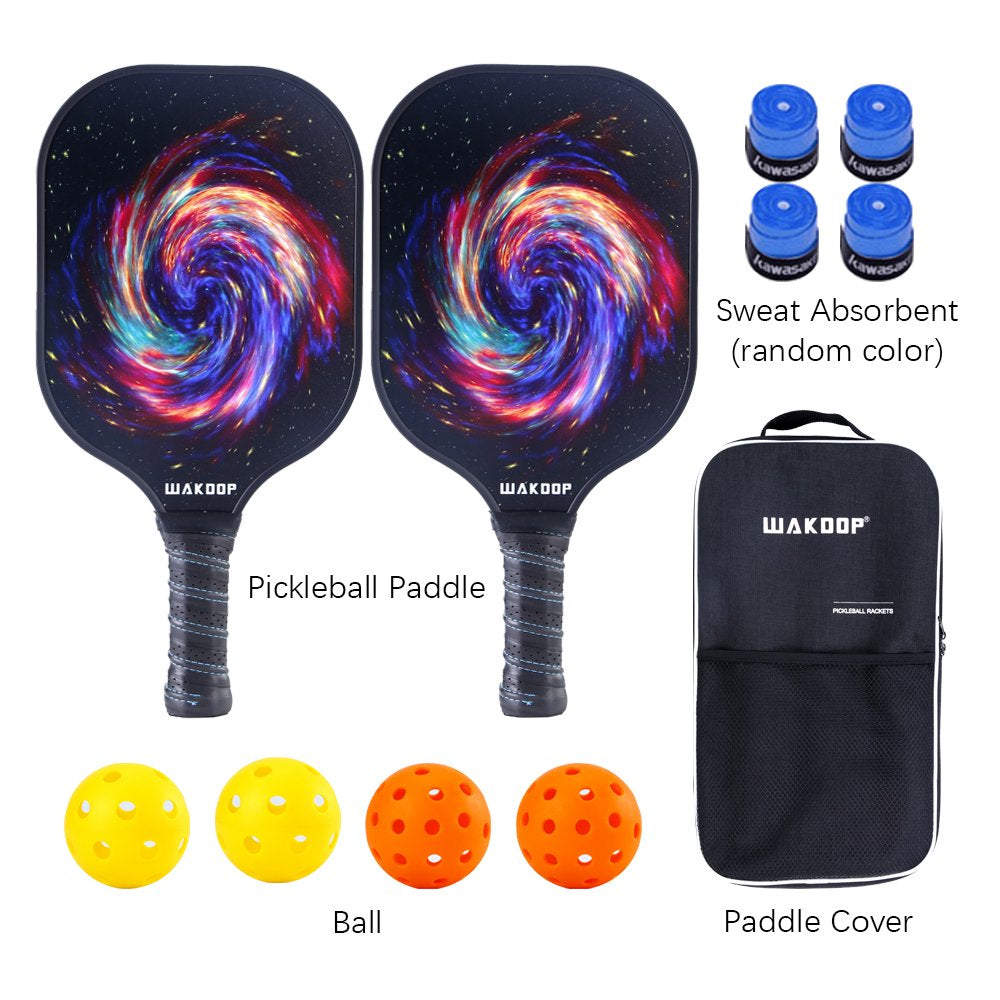 Pickleball Paddle USAPA Approved Set 2 Premium Graphite Craft Rackets Honeycomb Core