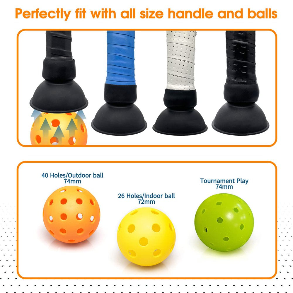 Silicone Pickleball Ball Retriever, Pack of 2,Pick up Pickleball Balls without Bending