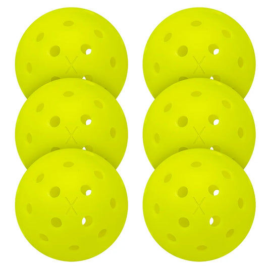 Professional title: " X40 Pickleballs - 6 Pack - Regulation Size - Optic Yellow