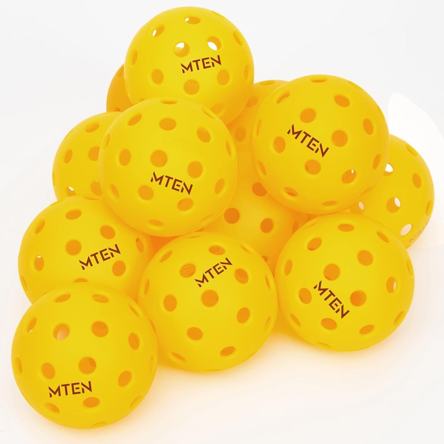 Pickleball Balls,12 Pack 40 Holes Outdoor Pickleball Balls, High Bounce True Flight & Durable for All Skill Levels