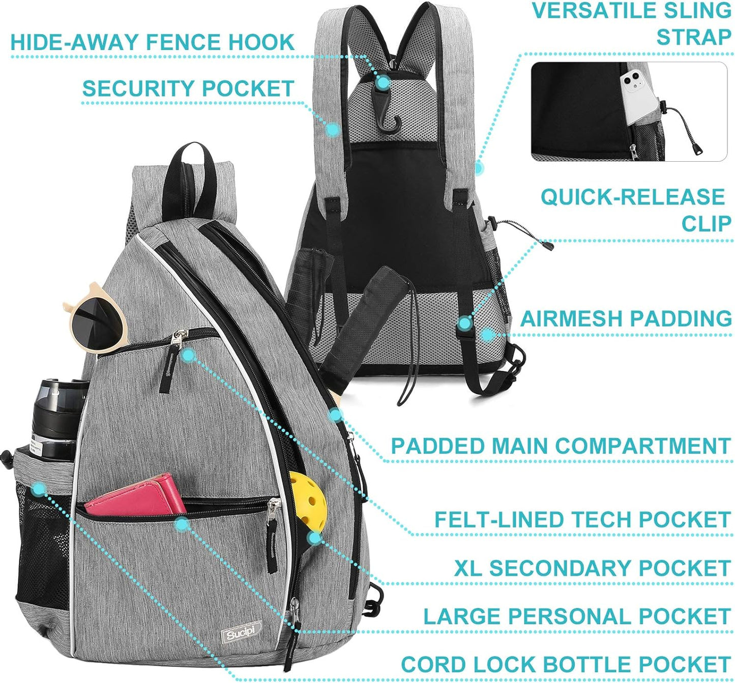 Pickleball Bag Pickleball Backpack for Women Men