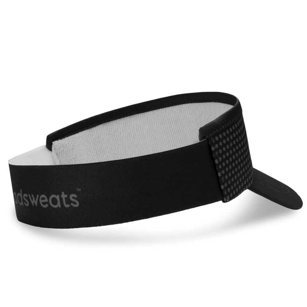 Unisex Lightweight Performance Running  Pickleball Sun Visor Dots Black