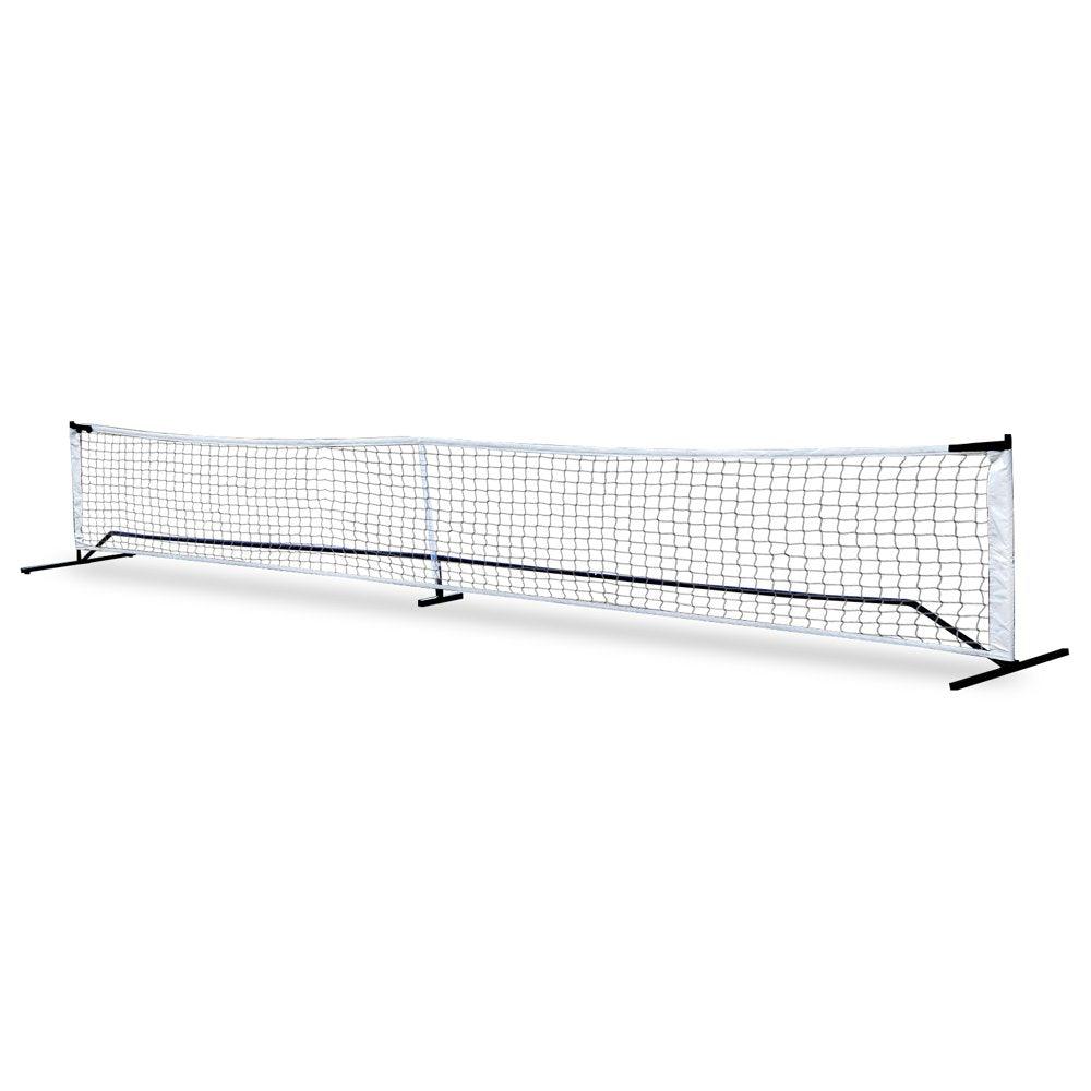 22FT Portable Pickleball Tennis Net W/Stand, Carry Bag, Steel Poles - setpickleball