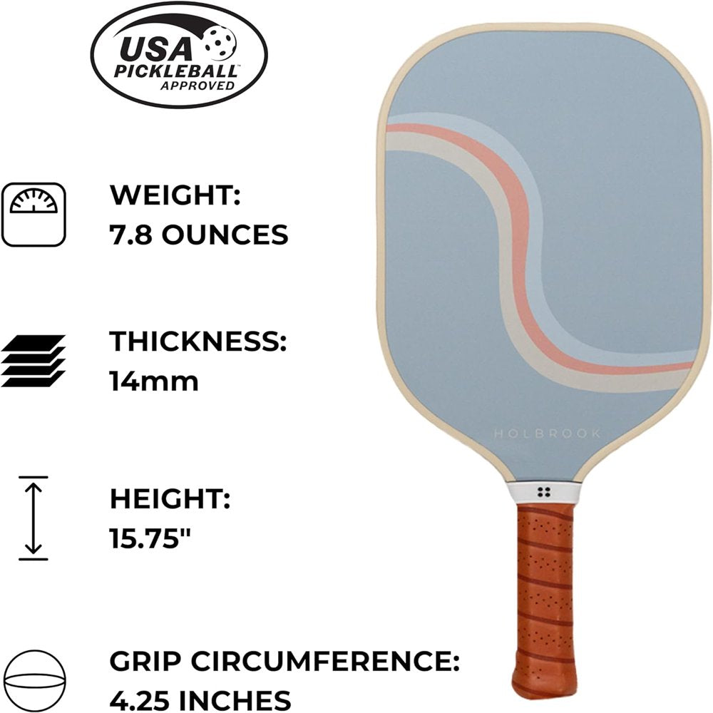 Pickleball Paddle - Rewind Design Carbon Fiber/Graphite Blend Surface Polypropylene Honeycomb