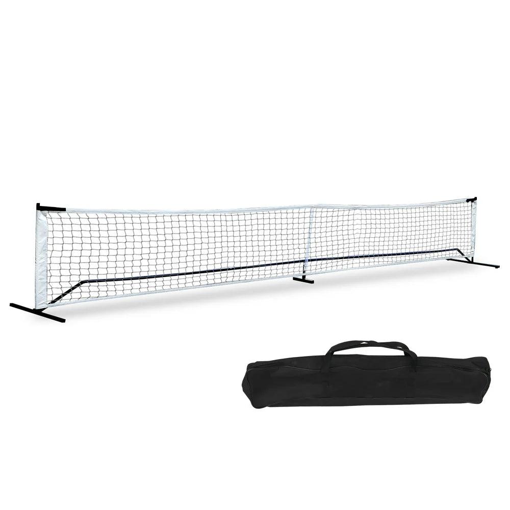 22FT Portable Pickleball Tennis Net W/Stand, Carry Bag, Steel Poles - setpickleball