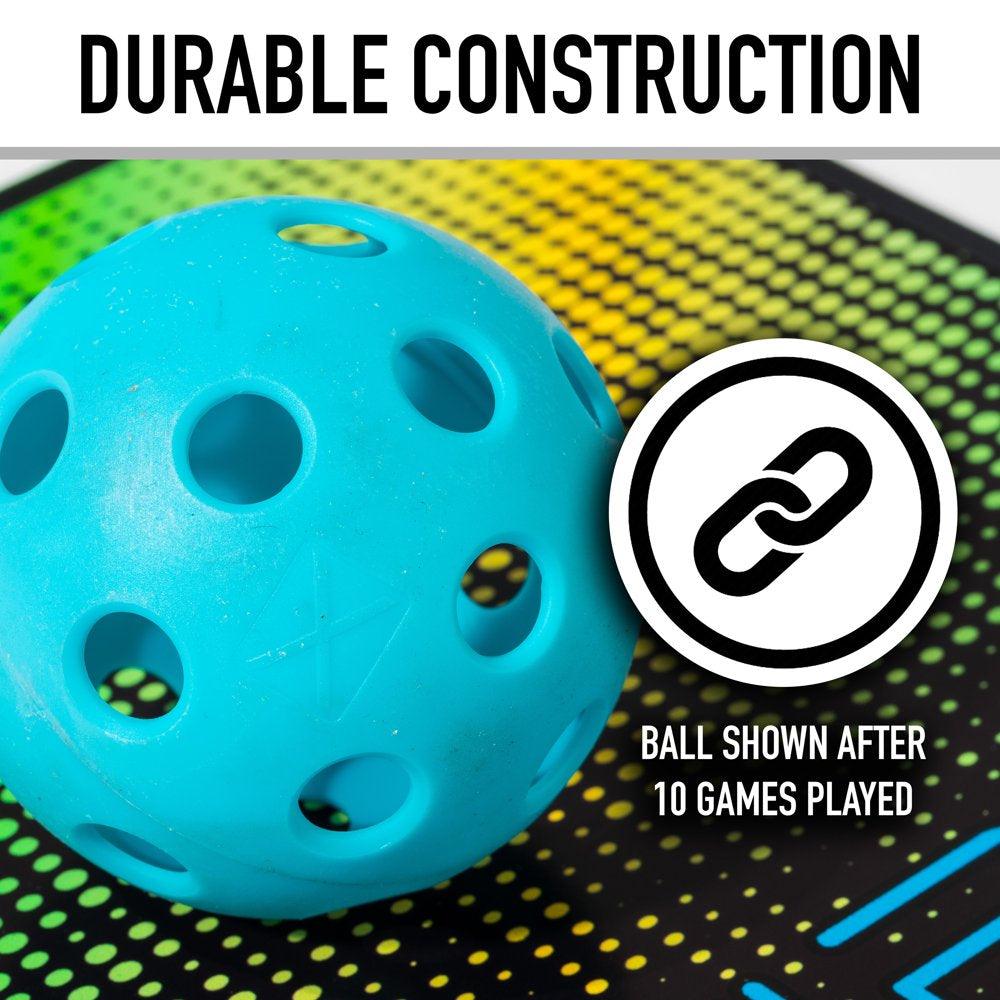 Indoor Pickleballs - 3 Ball Pack - Blue - USA Pickleball Approved - setpickleball