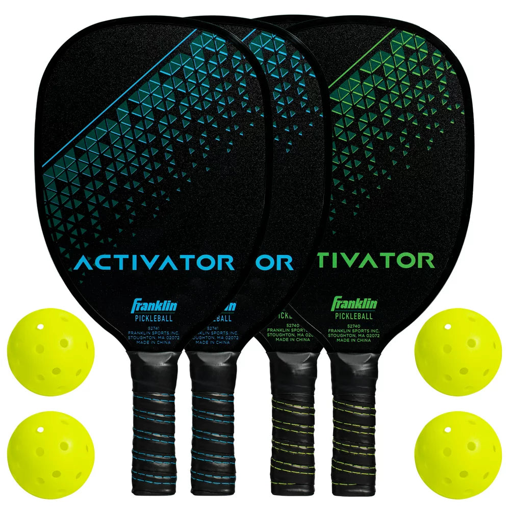 Pickleball Paddle - Wooden Pickleball Paddle 4 Player Paddle and Ball Set- USA Pickleball (USAPA) Approved